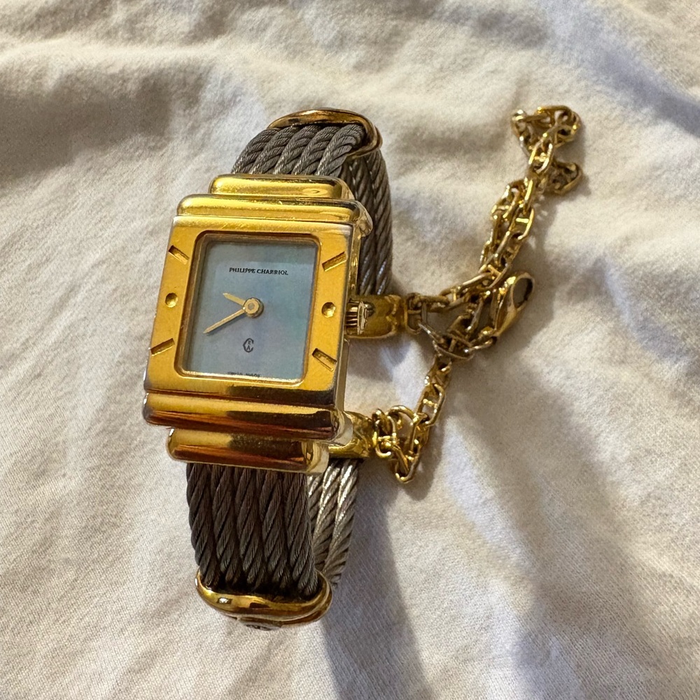 Authentic Philippe Charriol Swiss Made Gold and Gray Women's Watch